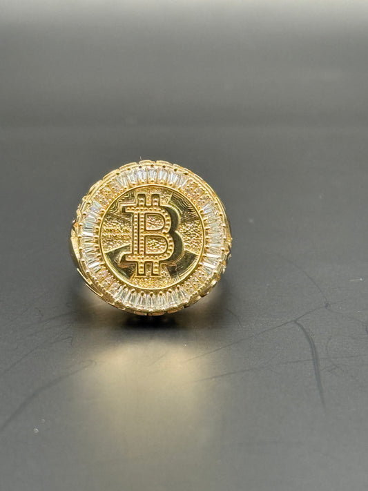 RING BITCOIN IN 14K GOLD