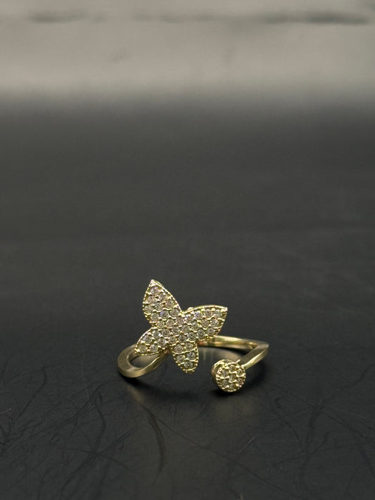 RING BUTTERFLY IN 14K GOLD