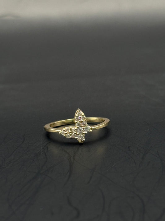 RING BUTTERFLY IN 14K GOLD