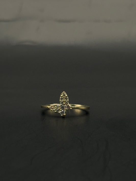 RING BUTTERFLY IN 14K GOLD