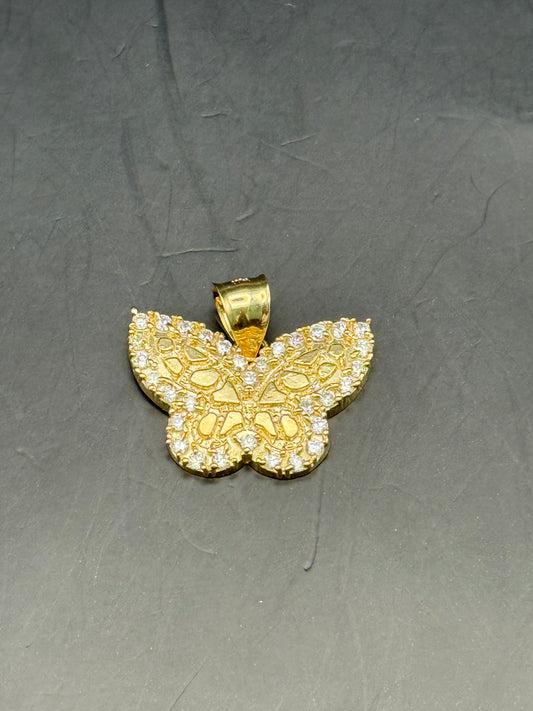 MEDAL BUTTERFLY IN 14K GOLD