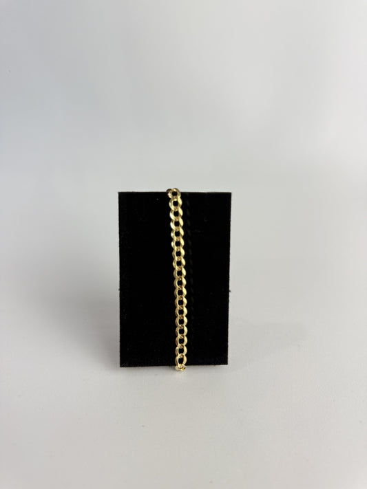PULSERA CUBANA EN ORO 14K