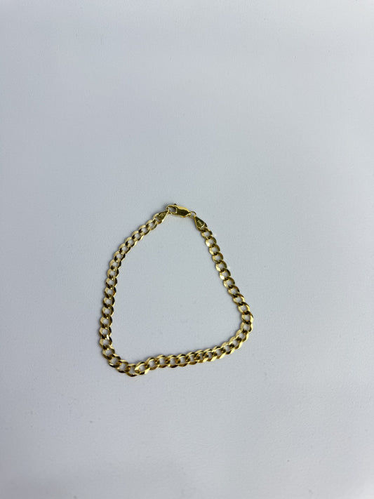 PULSERA CUBANA EN ORO 14K