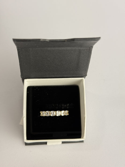 RING CIRCLE WHIT STONE IN 14K GOLD