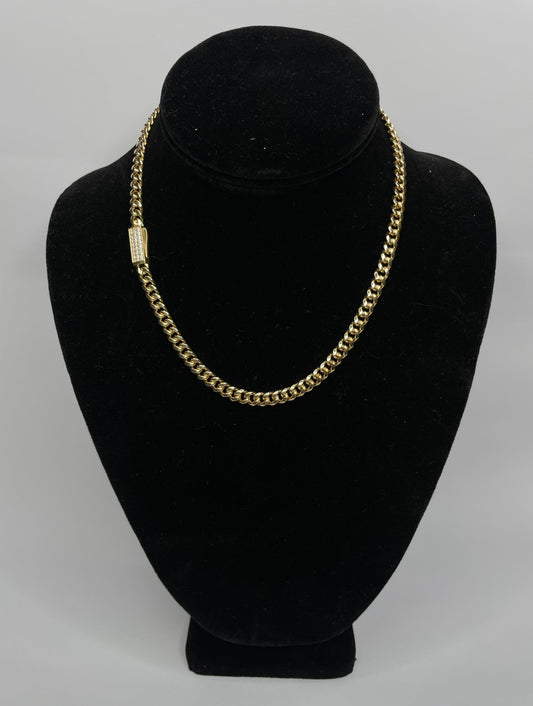 GARGANTILLA DE CADENA EN ORO DE 14K