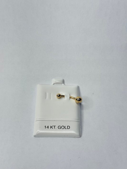 BELLY BUTTON PIERCING IN 14K GOLD