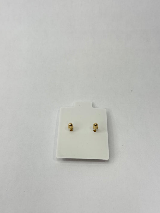 WHITE HEART EARRINGS IN 14K GOLD