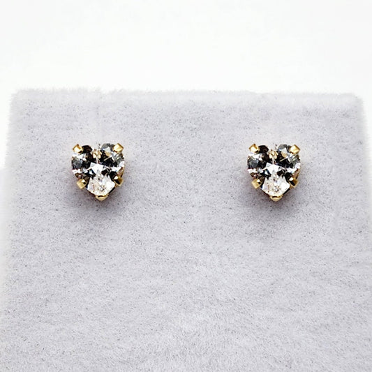 HEART EARRINGS IN 14K GOLD 4MM