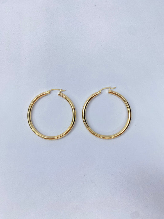 PENDIENTES ARO EN ORO 14K