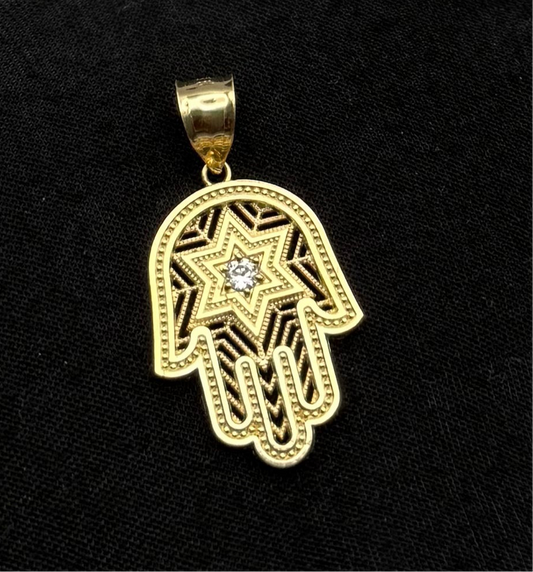 MEDAL HAND OF FÁTIMA IN GOLD 14K