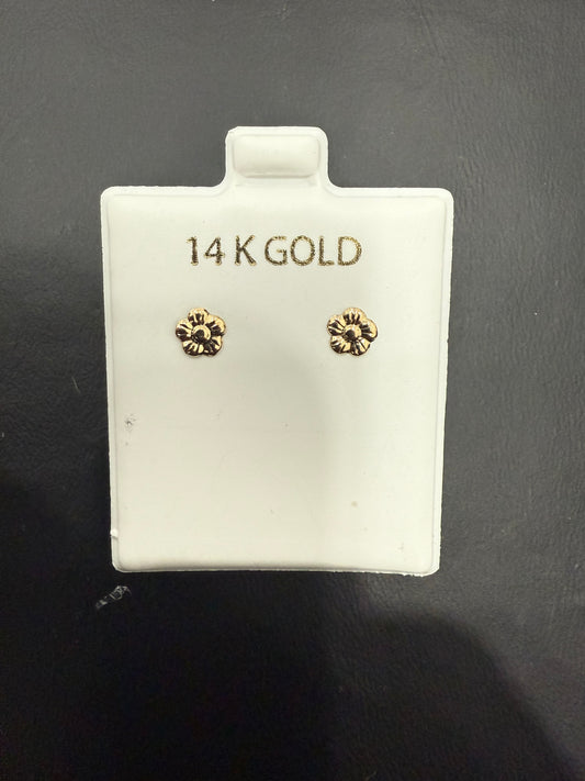 EARRINGS IN CROSS 14K GOLD
