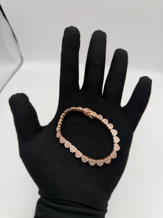 BRACELET ICE ROSE GOLD IN 14K
