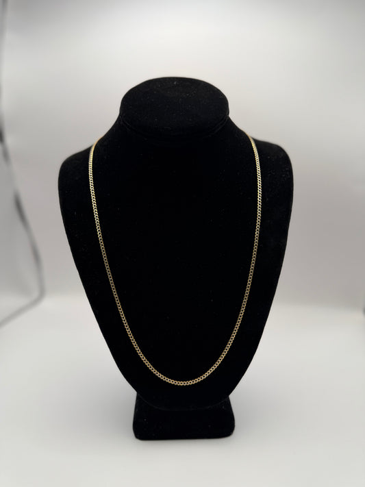CUBAN CHAIN TWO TONE GOLD IN 14K