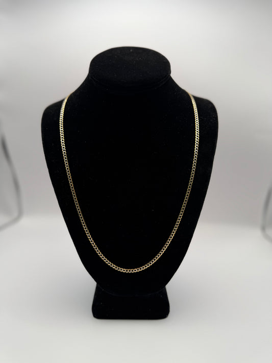 CUBAN CHAIN TWO TONE GOLD IN 14K