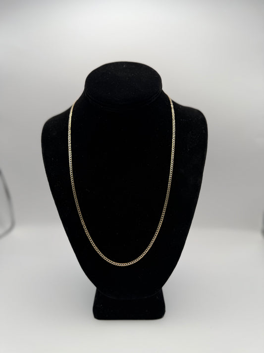 CUBAN CHAIN TWO TONE GOLD IN 14K