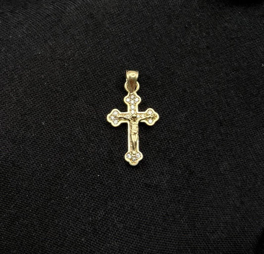 MEDAL CROSS IN GOLD 14K