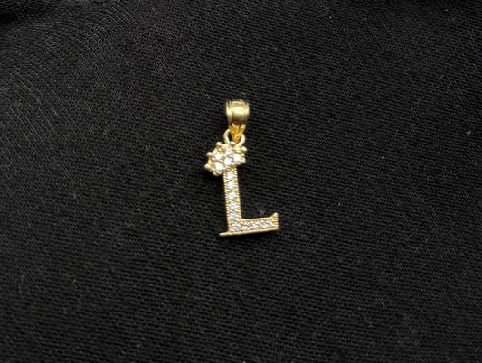 MEDAL LETTER L IN GOLD 14K