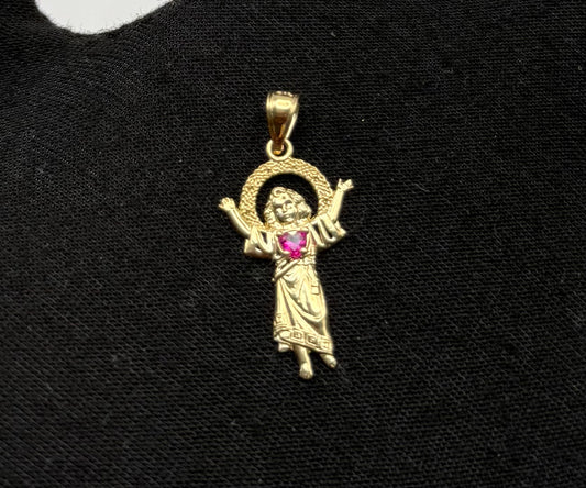 MEDAL OF DIVINE CHILD JESUS IN GOLD 14K