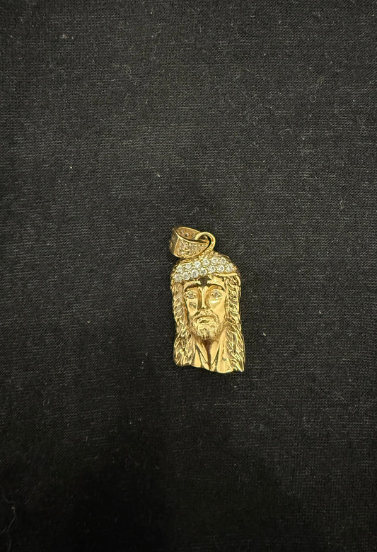 FACE OF CHRIST IN 14K GOLD