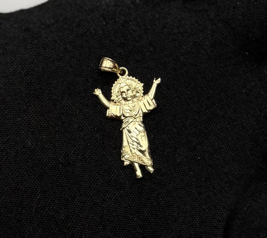 MEDAL OF DIVINE CHILD JESUS IN GOLD 14K