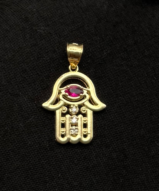 MEDAL HAND OF FÁTIMA IN GOLD 14K