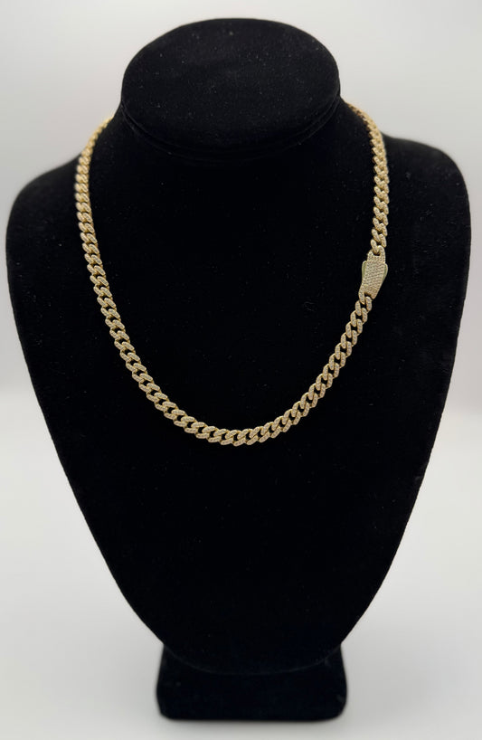 CHOKER STONE CHAINS IN GOLD 14K