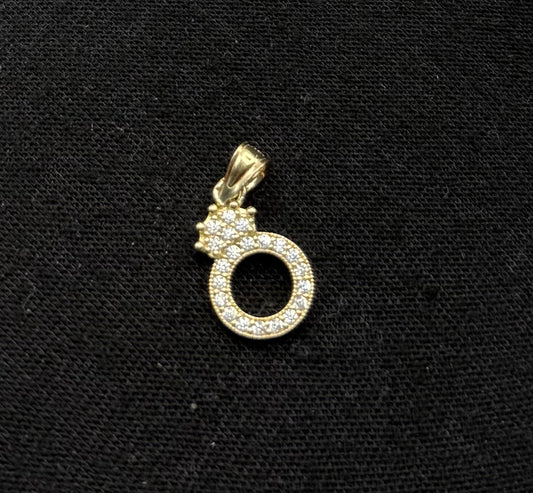 MEDAL LETTER N IN GOLD 14K