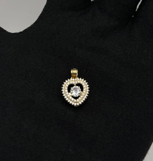 HALO SPARKLE PENDANT IN GOLD 14K