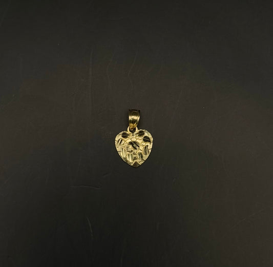 MEDAL STRONG HEART  IN 14K GOLD