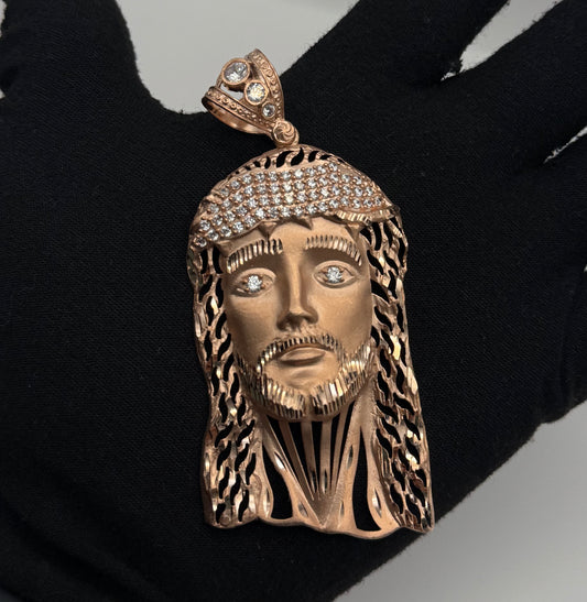 FACE OF CHRIST  IN 14K ROSE GOLD