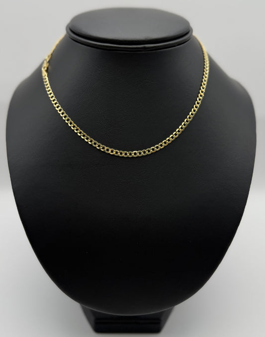 CUBAN CHAIN HOLLOW IN GOLD 14K