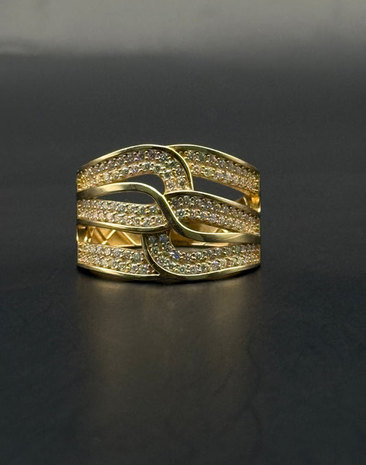 RING ELEGANT ROPE IN 14K GOLD
