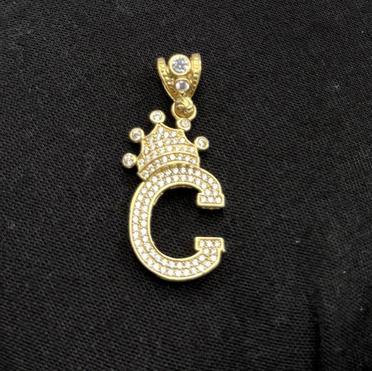 MEDAL LETTER C IN 14K GOLD
