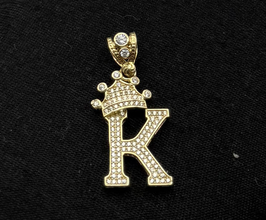MEDAL LETTER K IN GOLD 14K