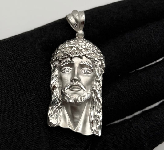 MEDAL FACE WHITE IN GOLD 14K