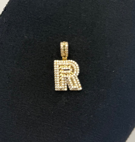 MEDAL LETTER R IN 14K GOLD