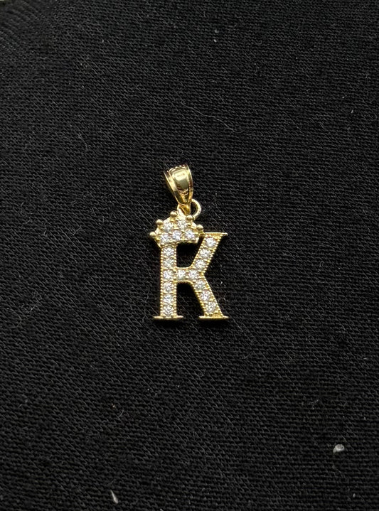 MEDAL LETTER K IN GOLD 14K
