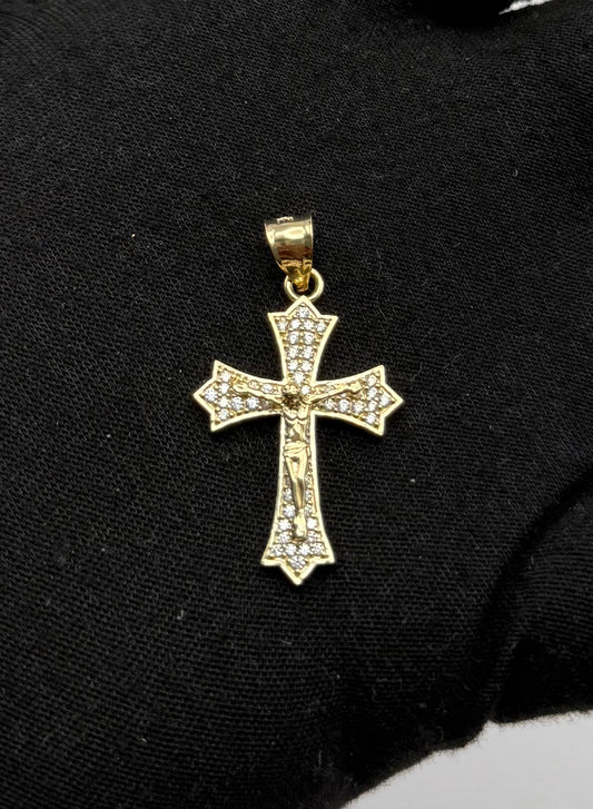 MEDAL CROSS IN GOLD 14K