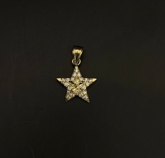 MEDAL BRIGHT STAR IN 14K GOLD