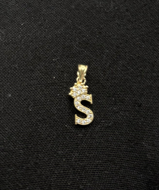 MEDAL LETTER T IN GOLD 14K
