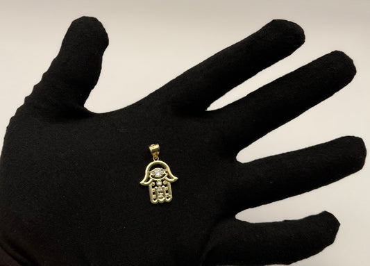 MEDAL HAND OF FÁTIMA IN GOLD 14K