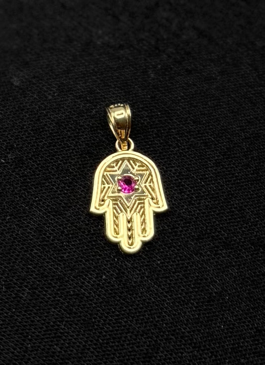 MEDAL HAND OF FÁTIMA IN GOLD 14K