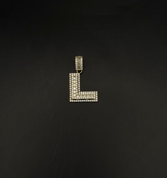 MEDAL LETTER L IN 14K GOLD