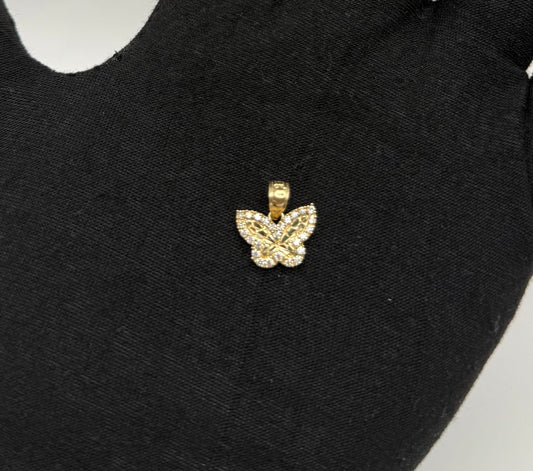 BUTTERFLY MEDAL IN GOLD 14K
