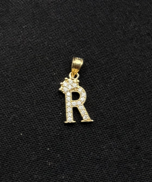 MEDAL LETTER R IN GOLD 14K