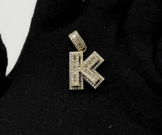 MEDAL LETTER K IN GOLD 14K