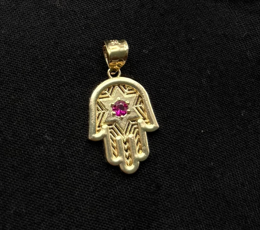 MEDAL HAND OF FÁTIMA IN GOLD 14K