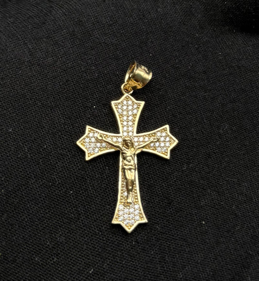 MEDAL CROSS IN GOLD 14K