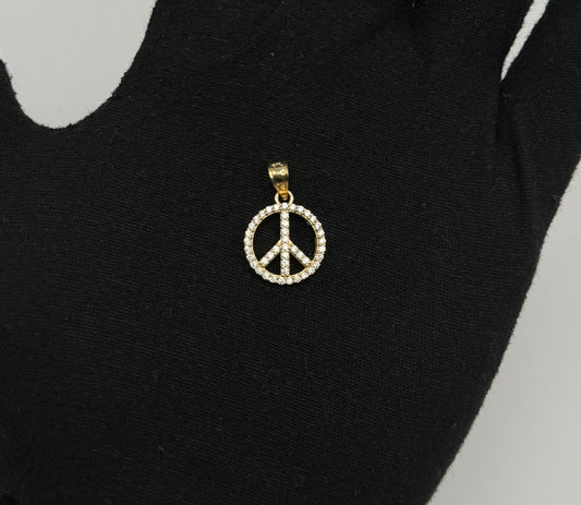 LOVE AND PEACE MEDAL IN GOLD 14K