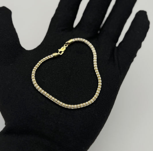 BRACELET ICED IN GOLD 14K